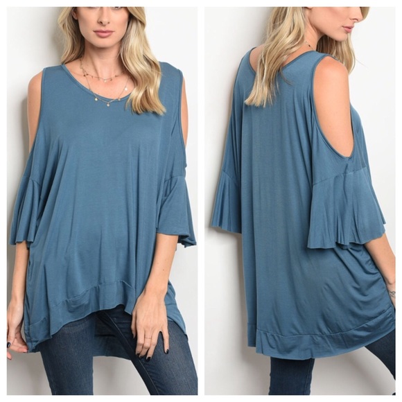 Cold Shoulder Tunic Top - Picture 8 of 8